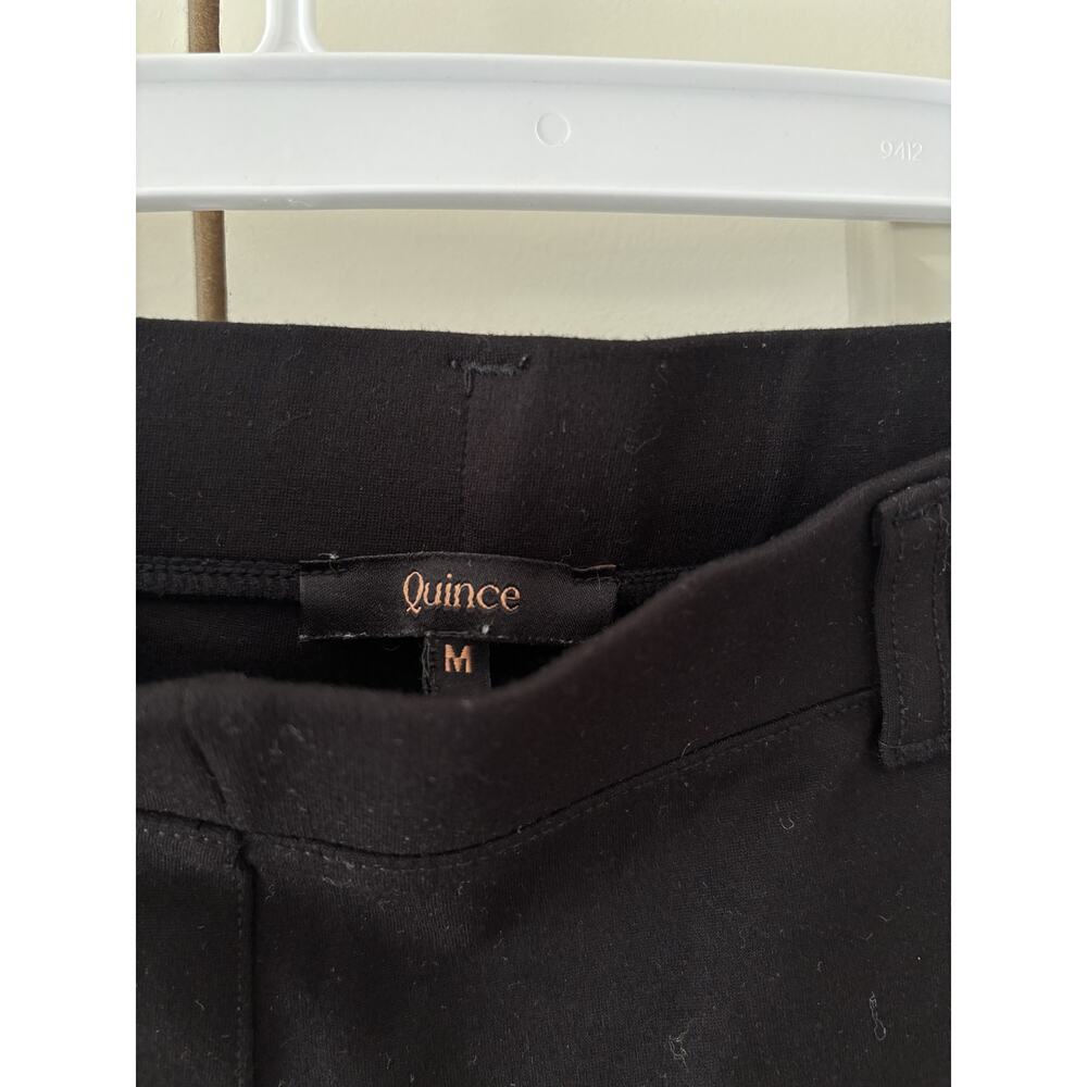 Quince Black Mid-Rise Pants Medium Women - Picture 6 of 8